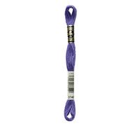 DMC 117-3746 Mouline Stranded Cotton Six Strand Embroidery Floss Thread, Dark Blue Violet, 8.7-Yard
