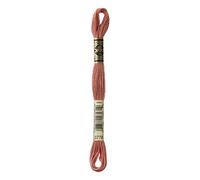 DMC 117-3778 Mouline Stranded Cotton Six Strand Embroidery Floss Thread, Light Terra Cotta, 8.7-Yard