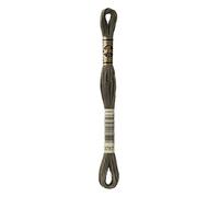 DMC 117-3787 Mouline Stranded Cotton Six Strand Embroidery Floss Thread, Dark Brown Grey, 8.7-Yard