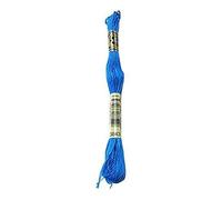 DMC 117-3843 Mouline Stranded Cotton Six Strand Embroidery Floss Thread, Electric Blue, 8.7-Yard