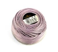 DMC 3042 Purple Size 8 Cotton Perle Thread for Embroidery, 80m - per 10 gram Ball