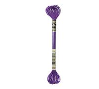 DMC 317W-E3837 Light Effects Polyster Embroidery Floss, 8.7-Yard, Purple Ruby