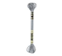 DMC 317W-E415 Light Effects Polyster Embroidery Floss, 8.7-Yard, Pewter