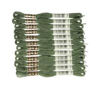 DMC #3362#25 Thread Embroidery Thread 12 Bundles Green Type DMC25B