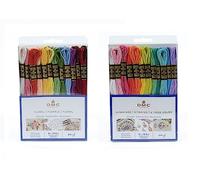 DMC - Assortment of Mouliné Special 117MC Threads - Vitamins & Floral Colours - 100% Cotton - 2 Packs of 24 Skeins of 4 Metres | Embroidery Thread, Ideal Cross Stitch