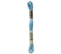 DMC 117-3766 Mouline Stranded Cotton Six Strand Embroidery Floss Thread, Light Peacock Blue, 8.7-Yard