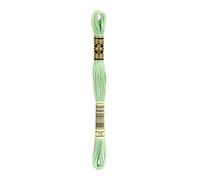 DMC Garn – Cotton Embroidery Thread – 6-Strand – Medium Light Nile Green – 8.7 yd