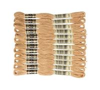 DMC 6-Strand Embroidery Cotton Floss, Light Tan,Pack of 12