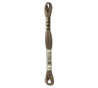 DMC Embroidery Thread, Cotton, # 3790 Brown