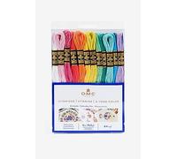 DMC - Assortment of Mouliné Special 117MC Threads - Vitamin Colours, 100% Cotton - 24 Skeins of 4 Metres | Embroidery Thread, Ideal Cross Stitch