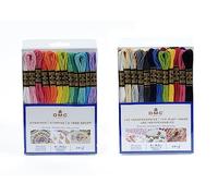 DMC - Assortment of Mouliné Special 117MC Threads - Vitamins & Essentials Colours - 100% Cotton - 2 Packs of 24 Skeins of 4 Metres | Embroidery Thread, Ideal Cross Stitch