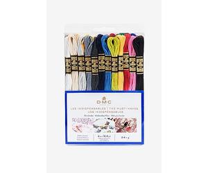 DMC - Assortment of Special Moulded Thread 117™ - Essentials, 100% Cotton - 24 skeins, 4m | Embroidery Thread, Ideal Cross Stitch