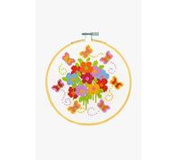 DMC Bright Floral Kit-Fluttering Butterflies, Various, BK1851