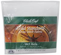 DMC Charles Craft Gold Standard Aida 14 Count 12"X18", White
