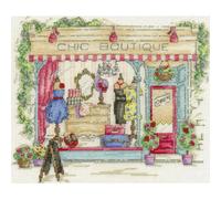 DMC counted cross stitch kit "Chic Shop ", 25x20cm, DIY