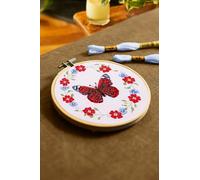 DMC Cross Stitch Kit Butterfly Blooms by Jo Aston - Intermediate