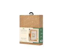 DMC Meadow Flowers Cross Stitch Kit, Includes 11 Skeins of Stranded Cotton, 14ct Aida Fabric, Embroidery Needle and Instructions