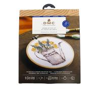 DMC Cross Stitch Kit - Sunshine Flowers Watering Can, by Anna Matvieieva