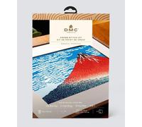 DMC - Red Mount Fuji by Katsushika Hokusai Advanced Cross Stitch Kit