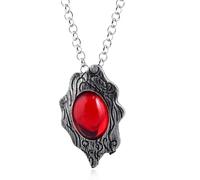 DMC Devil Maycry Pendant Necklace Devil Hunter Dante Perfect Amulet Red Crystal Necklaces for Women Men Choker Jewelry