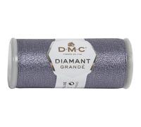 DMC Diamant Grande Metallic Thread 21.8yd-Anthracite Grey 381-G317