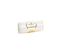 DMC Diamant Metallic Needlework Thread, 38.2-Yard, White