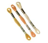 DMC - DMC Set of 3 Skeins, 117MC Moulded Embroidery Thread, 100% Cotton - Fits all techniques and media, ideal cross stitch (ASSJAUNE)