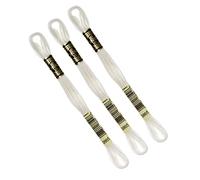 DMC - DMC Set of 3 Skeins, 117MC Moulded Embroidery Thread, 100% Cotton - Fits all techniques and media, ideal cross stitch (Off White)