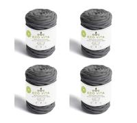DMC Eco Vita 12, Crochet Knitting Macrame Yarn, Dark Grey (12), 250g