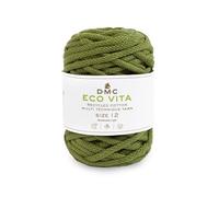 DMC Eco Vita 12, Crochet Knitting Macrame Yarn, Ivy Green (83), 250g