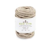 DMC Garn Yarn Eco Vita 12 – Crochet, Knitting & Macrame – Light Brown (03), 250 g