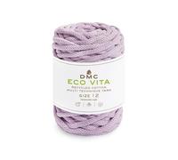 DMC Eco Vita 12, Crochet Knitting Macrame Yarn, Lilac (62), 250g