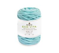 DMC Eco Vita 12, Crochet Knitting Macrame Yarn, Pale Blue (81), 250g