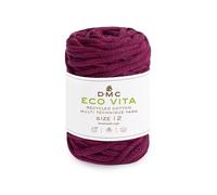 DMC Eco Vita 12, Crochet Knitting Macrame Yarn, Plum (61) 250g