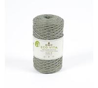 DMC Eco Vita 4 Metallic Recycled Cotton Yarn, 250g - 200m, Gold, Silver,THREAD_CORD