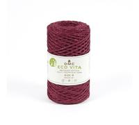 DMC Eco Vita 4 Metallic Recycled Cotton Yarn - Plant Labels, 250g - 200m, Home Decorations