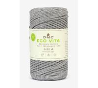 DMC Eco Vita 4, Silver Crochet Knitting Macrame Yarn, 250g