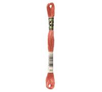 DMC Embroidery Floss Mouline Stranded Cotton Thread for Hand Embroidery and Sewing - Colour No: 351-2 x 8m Skeins