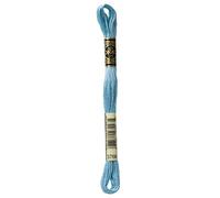 DMC Embroidery Floss Mouline Stranded Cotton Thread for Hand Embroidery and Sewing - Colour No: 3766-6 x 8m Skeins