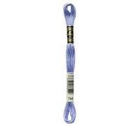 DMC Embroidery Floss Mouline Stranded Cotton Thread for Hand Embroidery and Sewing - Colour No: 794-1 x 8m Skein