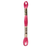 DMC Embroidery Floss Mouline Stranded Cotton Thread for Hand Embroidery and Sewing - Colour No: 893-1 x 8m Skein