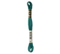 DMC Embroidery Floss Mouline Stranded Cotton Thread for Hand Embroidery and Sewing - Colour No: 991-6 x 8m Skeins