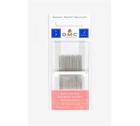 DMC - Embroidery Needles - Pointed End, Ideal for Embroidery Almost All Fabric Types | Pack of 16