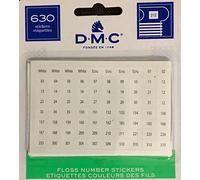 DMC Floss Number Stickers, 630/Pkg