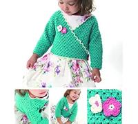 DMC Girl's Wrap Over Cradigan crochet pattern