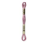 DMC 117-3727 Mouline Stranded Cotton Six Strand Embroidery Floss Thread, Light Antique Mauve, 8.7-Yard
