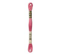 DMC 117-3833 Mouline Stranded Cotton Six Strand Embroidery Floss Thread, Light Raspberry, 8.7-Yard