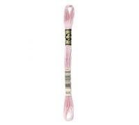 DMC 117-605 Six Stranded Cotton Embroidery Floss, Very Light Cranberry, 8.7-Yard