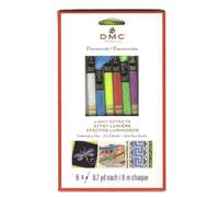DMC Light Effects Floss Pack 8.7yd 6/Pkg, Fluorescent