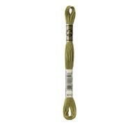 DMC Mouline floss/skein for sewing/embroidery - 8 metres - 3012 - Khaki Green, Medium